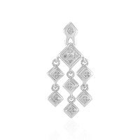 I2 (I) Diamond Silver Pendant