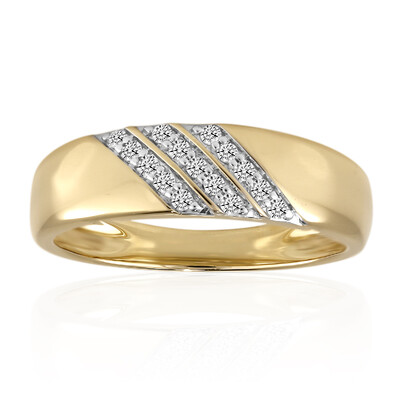 14K IF (D) Diamond Gold Ring (Annette)