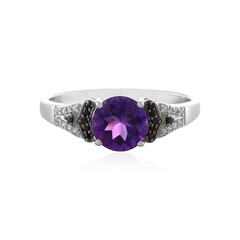 Zambian Amethyst Silver Ring