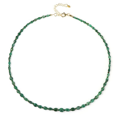 Zambian Emerald Silver Necklace