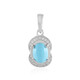 Sleeping Beauty Turquoise Silver Pendant