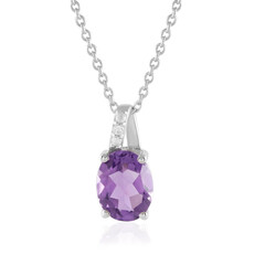 Amethyst Silver Necklace