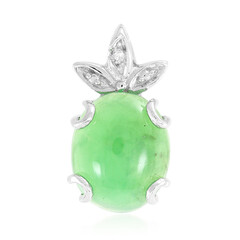 Imperial Chrysoprase Silver Pendant