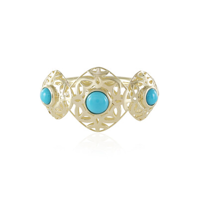 9K Sleeping Beauty Turquoise Gold Ring (Ornaments by de Melo)