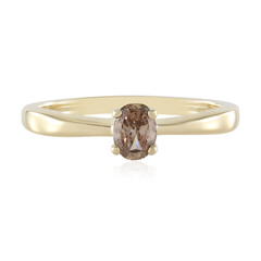 9K SI1 Brown Diamond Gold Ring (de Melo)