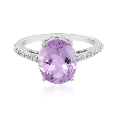 Rose de France Amethyst Silver Ring