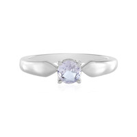 Unheated Tanzanite Silver Ring