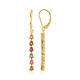 Fancy Tourmaline Silver Earrings