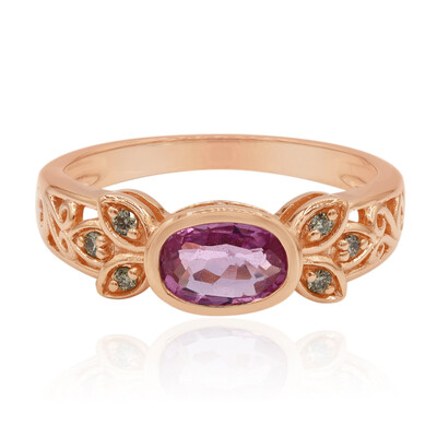 9K Pink Sapphire Gold Ring (Annette)