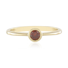 9K I2 Red Diamond Gold Ring