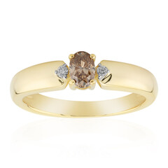 9K I3 Argyle Cognac Diamond Gold Ring (Mark Tremonti)