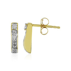 I4 (J) Diamond Silver Earrings