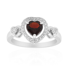 Garnet Silver Ring