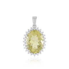 Ouro Verde Quartz Silver Pendant