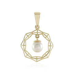 9K White Freshwater Pearl Gold Pendant (Ornaments by de Melo)