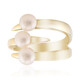 White Freshwater Pearl Silver Ring (TPC)