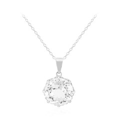 White Topaz Silver Necklace