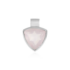 Rose Quartz Silver Pendant