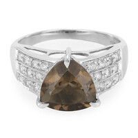 Smoky Quartz Silver Ring