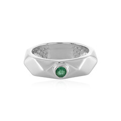 Colombian Emerald Silver Ring