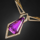 18K Patroke Kunzite Gold Necklace (de Melo)