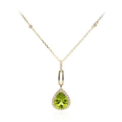 14K Dashihe Peridot Gold Necklace (CIRARI)