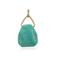 Amazonite Silver Pendant