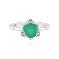 Green Onyx Silver Ring