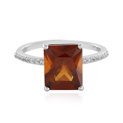 9K Hessonite Garnet Gold Ring