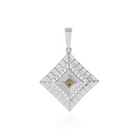 9K I2 Champagne Diamond Gold Pendant (Ornaments by de Melo)