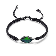 Ammolite Silver Bracelet