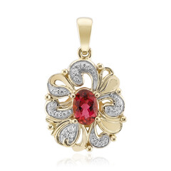 9K Brazilian Pink Tourmaline Gold Pendant (Rifkind 1894 Collection)