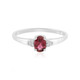 Brazilian Pink Tourmaline Silver Ring