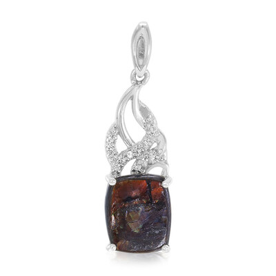 Ammolite Silver Pendant