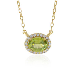 Sphene Silver Necklace