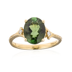 14K Congo Neon Tourmaline Gold Ring (Smithsonian)