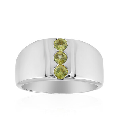 Sphene Silver Ring