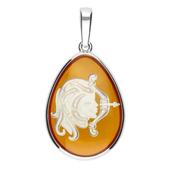 Baltic Amber Silver Pendant