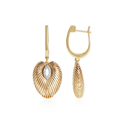 9K I1 (I) Diamond Gold Earrings (Ornaments by de Melo)