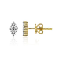 18K IF (D) Diamond Gold Earrings