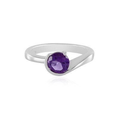 Zambian Amethyst Silver Ring