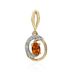 9K Californian Spessartite Gold Pendant (Amanda Adkins)