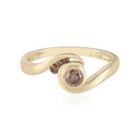 9K I2 Champagne Diamond Gold Ring (de Melo)