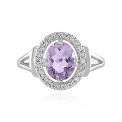 Rose de France Amethyst Silver Ring