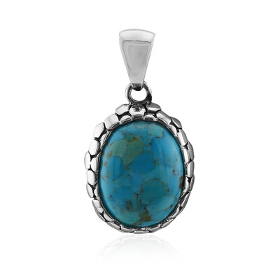 Kingman Blue Mojave Turquoise Silver Pendant (Art of Nature)