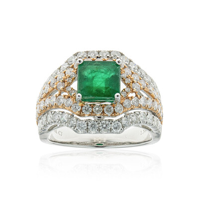 18K AAA Zambian Emerald Gold Ring (CIRARI)