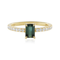 Benedito Green Tourmaline Silver Ring