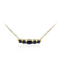 9K Kanchanaburi Sapphire Gold Necklace