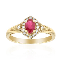 10K AAA Mozambique Ruby Gold Ring