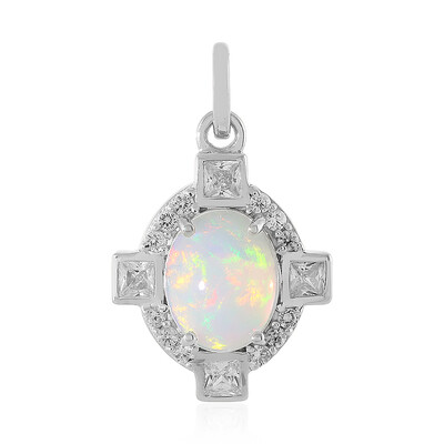 Welo Opal Silver Pendant